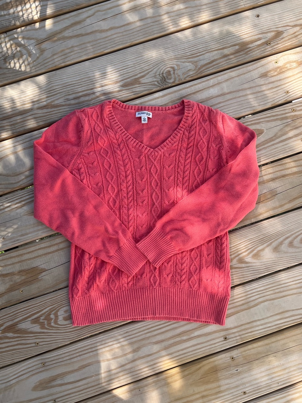 Peach knit sweater